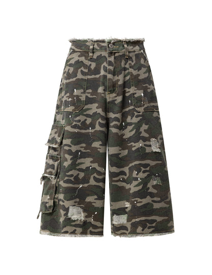 Aelfric Eden CAMO Cargo Longline Shorts
