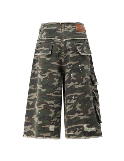 Aelfric Eden CAMO Cargo Longline Shorts