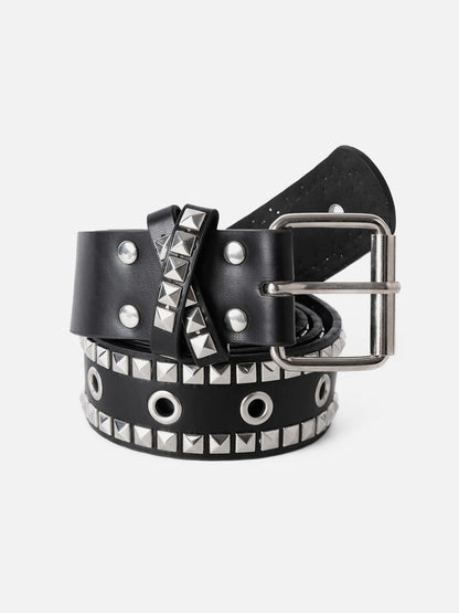 Studded Double Row Grommet Belt