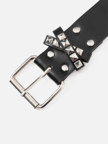 Studded Double Row Grommet Belt
