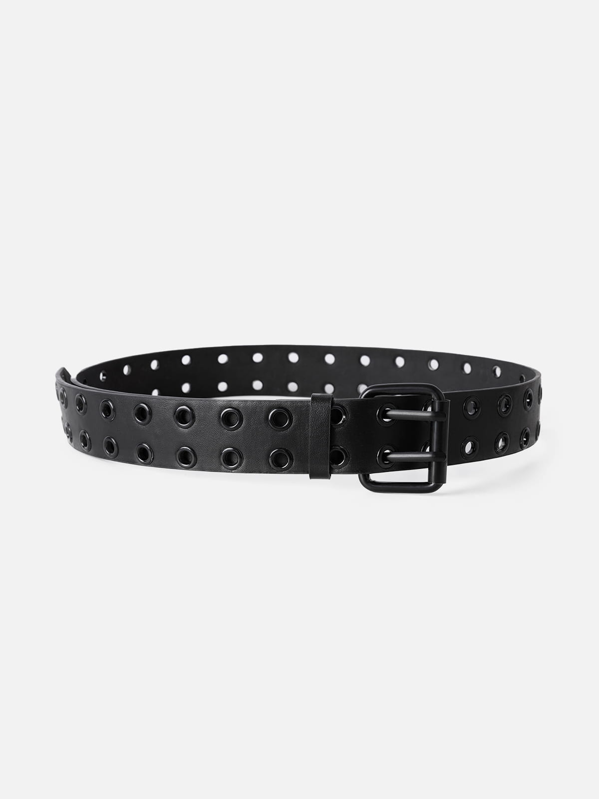 Allover Grommet Double Prong Belt