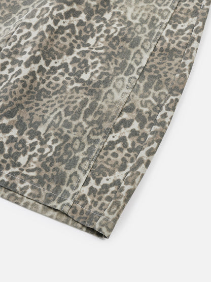Aelfric Eden Leopard Print Longline Jorts