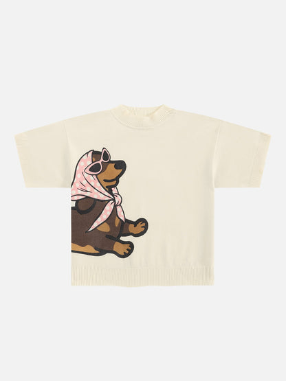 Aelfric Eden Boxy Dachshund Knit Tee
