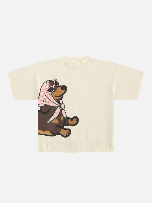 Aelfric Eden Boxy Dachshund Knit Tee