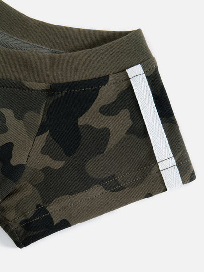 Aelfric Eden Cropped CAMO 77 Off-The-Shoulder Tee