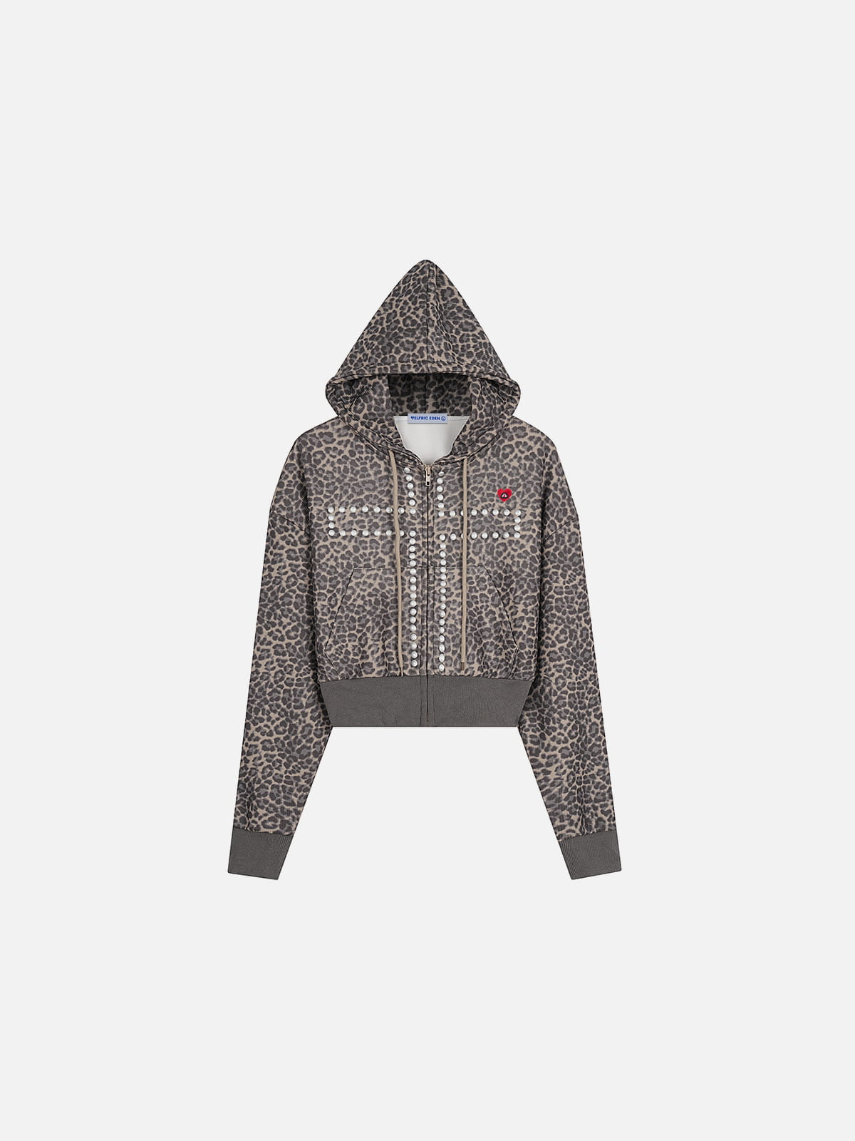 Aelfric Eden Boxy Button Cross Zip Up Hoodie