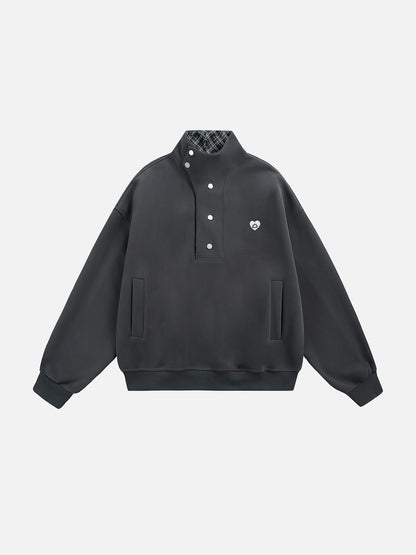 Aelfric Eden Boxy Botton Neck Sweatshirt