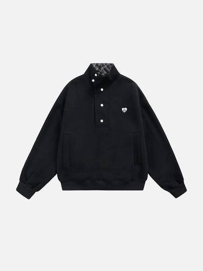 Aelfric Eden Boxy Botton Neck Sweatshirt