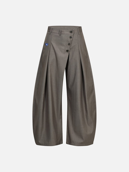Aelfric Eden Asymmetric Button Baggy Barrel Pants