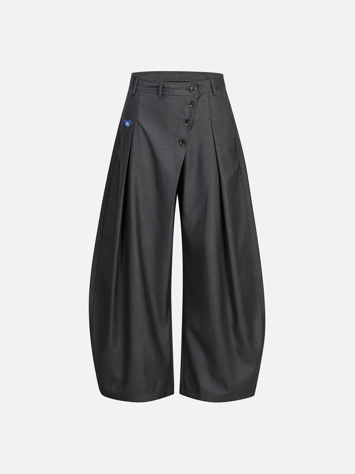 Aelfric Eden Asymmetric Button Baggy Barrel Pants
