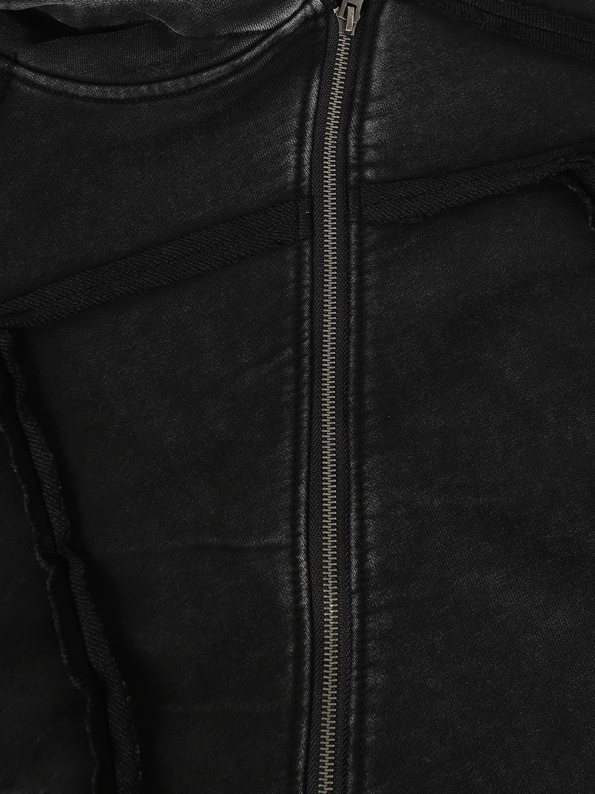 Aelfric Eden Washed Asymmetric Zip Up Hoodie