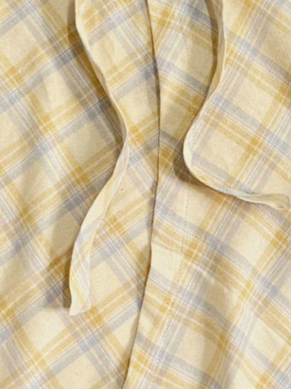 Plaid Tie Waist Apron