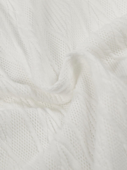 Aelfric Eden Boxy Cable Knit Zip Up Hoodie
