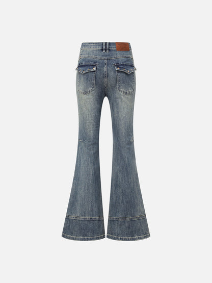 Aelfric Eden Rivet Pocket Bootcut Jeans