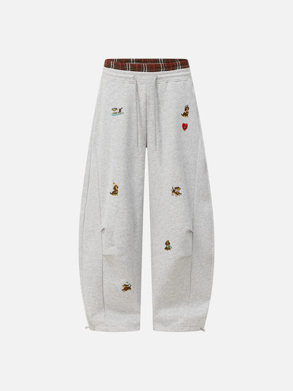 Aelfric Eden Dachshund Double Waist Baggy Barrel Sweatpants