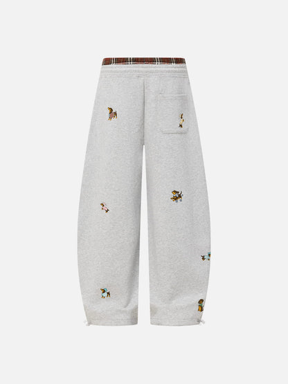 Aelfric Eden Dachshund Double Waist Baggy Barrel Sweatpants