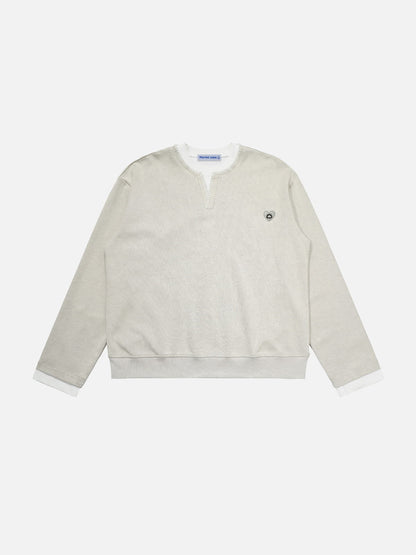 Aelfric Eden Boxy Split Neck Sweatshirt