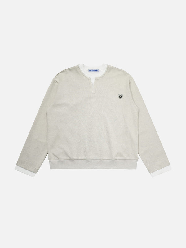 Aelfric Eden Boxy Split Neck Sweatshirt