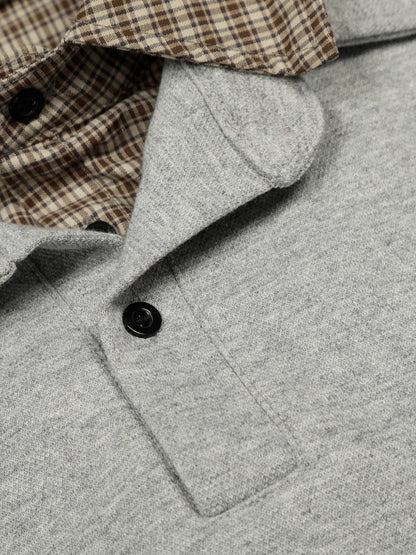 Aelfric Eden Boxy Plaid Collar Sweatshirt