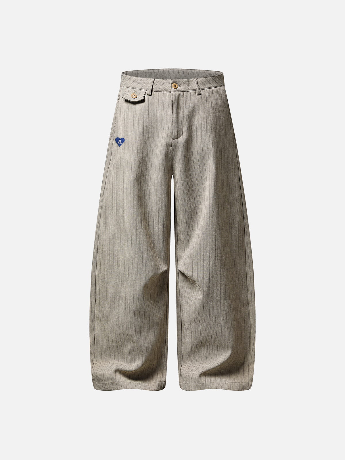 Aelfric Eden Pinstripe Baggy Barrel Pants