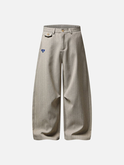 Aelfric Eden Pinstripe Baggy Barrel Pants