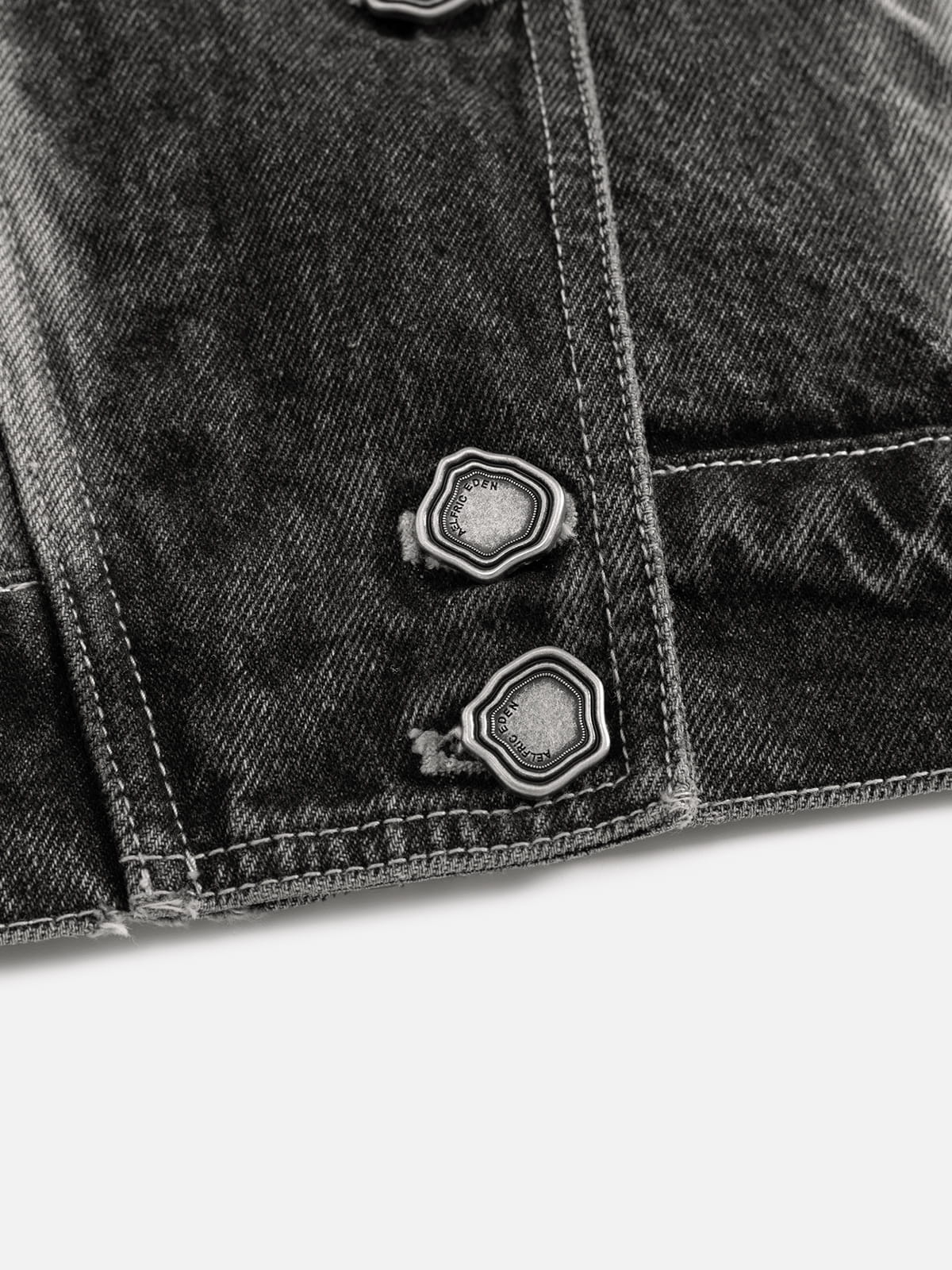Aelfric Eden Super Boxy Washed Denim Vest