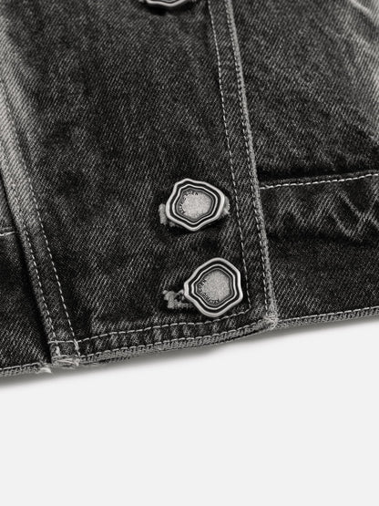 Aelfric Eden Super Boxy Washed Denim Vest