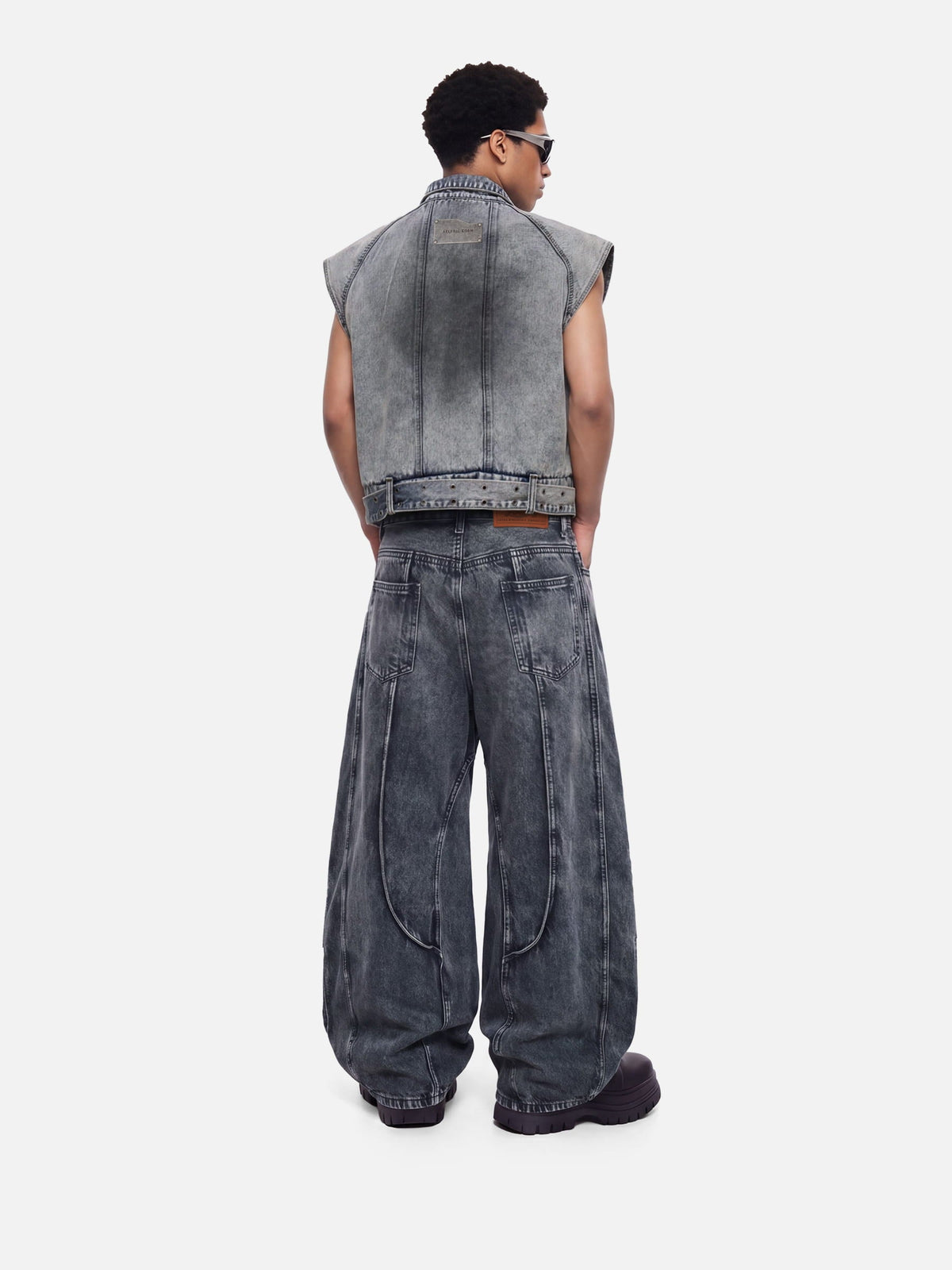 Aelfric Eden Super Boxy Fireman Clasp Denim Vest