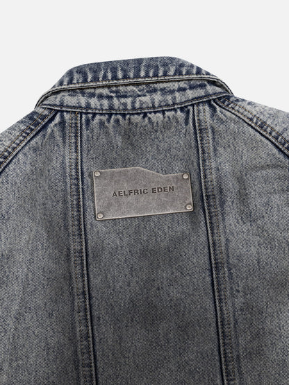 Aelfric Eden Super Boxy Fireman Clasp Denim Vest