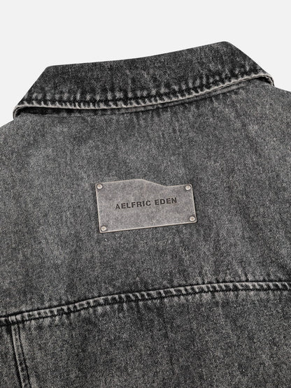 Aelfric Eden Super Boxy Fireman Clasp Denim Vest