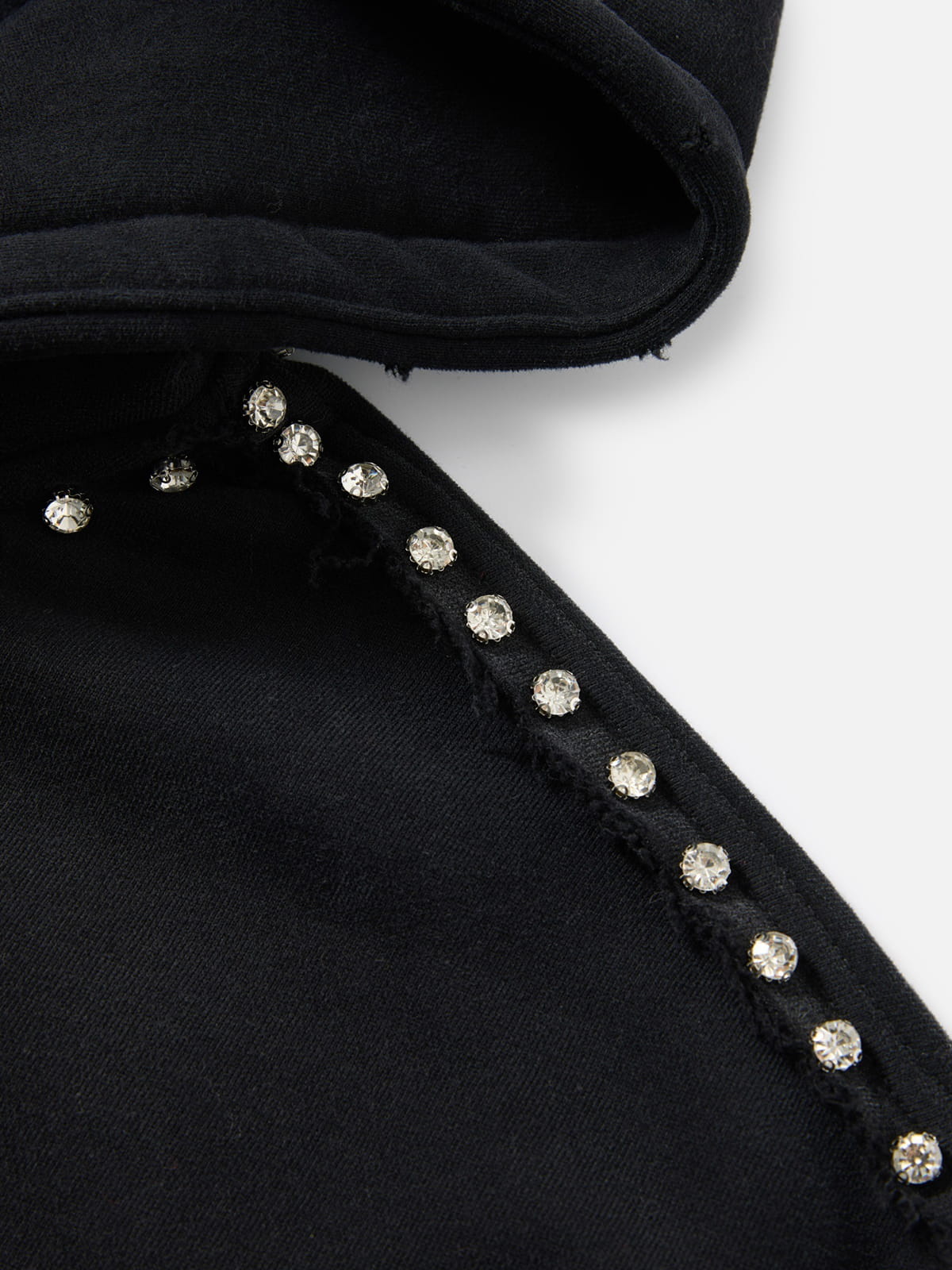 [Pre-Order] Aelfric Eden Distressed Rhinestone Zip Up Hoodie