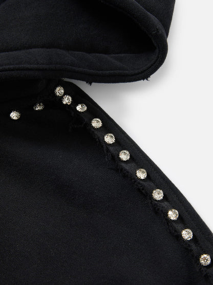 [Pre-Order] Aelfric Eden Distressed Rhinestone Zip Up Hoodie