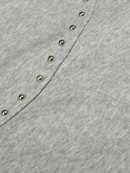 Aelfric Eden Boxy Studded Zip Up Hoodie
