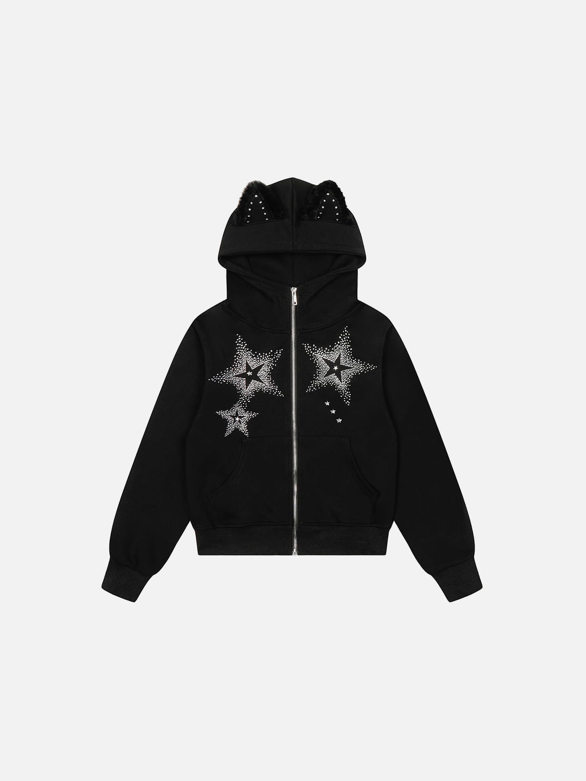 [Pre-Order] Aelfric Eden Rhinestone Star Zip Up Hoodie