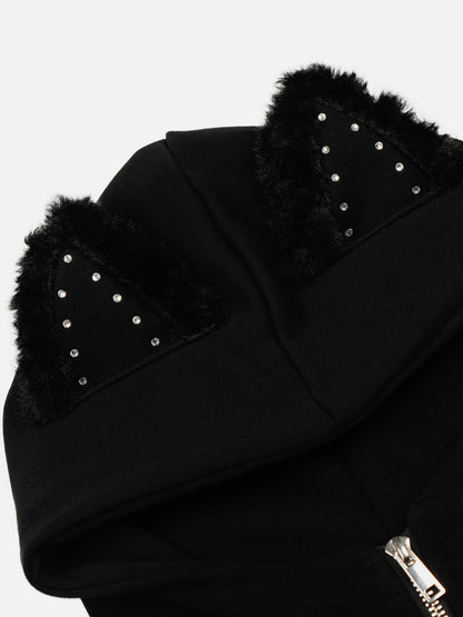[Pre-Order] Aelfric Eden Rhinestone Star Zip Up Hoodie