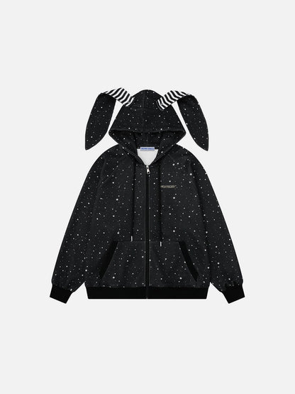 [Pre-Order] Aelfric Eden Bunny Ear Zip Up Hoodie