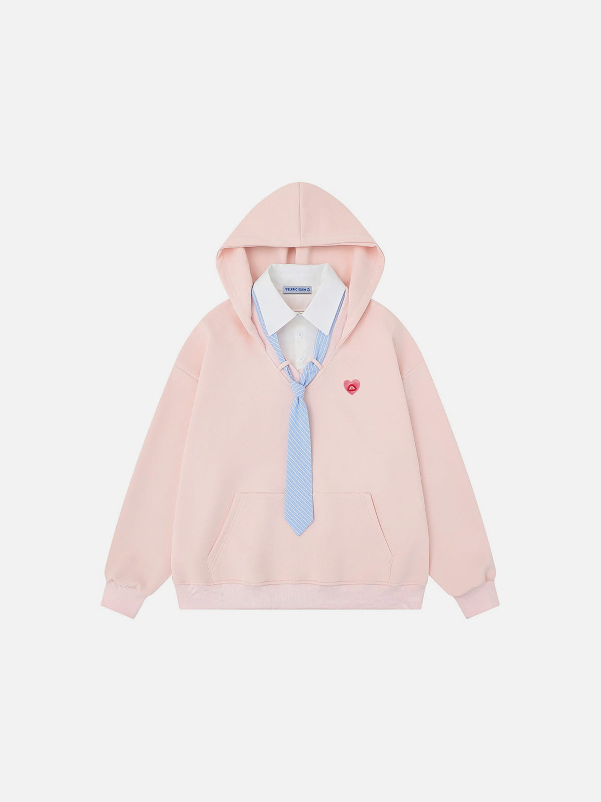 Aelfric Eden Tie Layered Pullover Hoodie