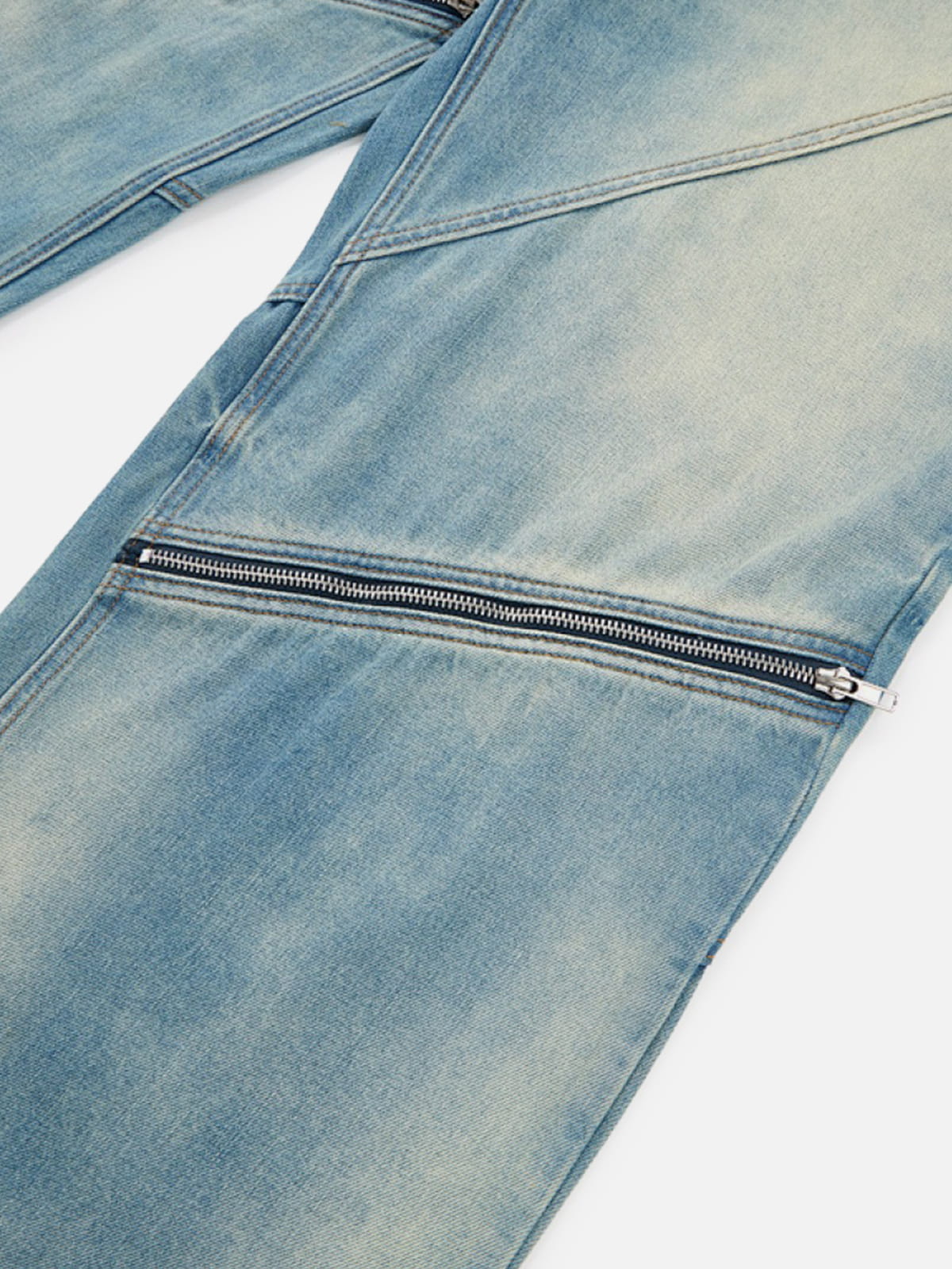 Aelfric Eden Washed Zip Panel Jeans