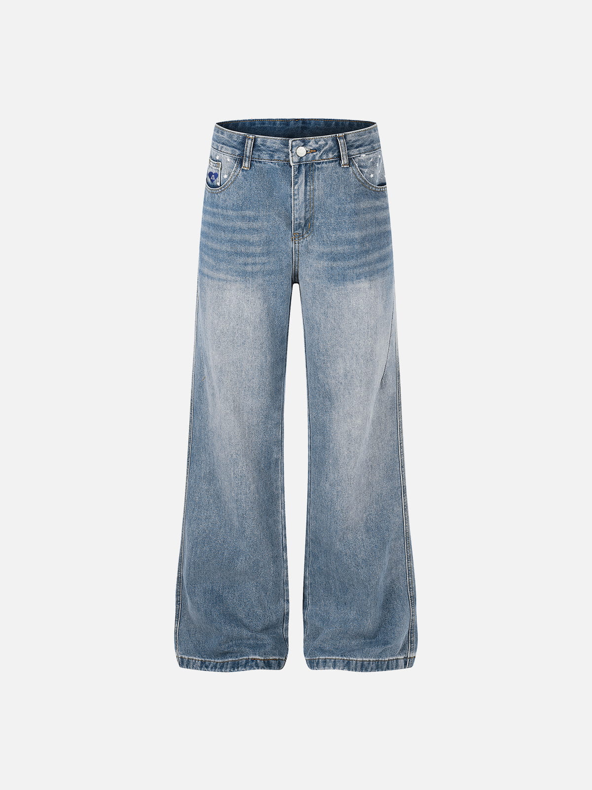 Aelfric Eden Star Print Washed Jeans