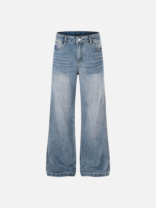 Aelfric Eden Star Print Washed Jeans