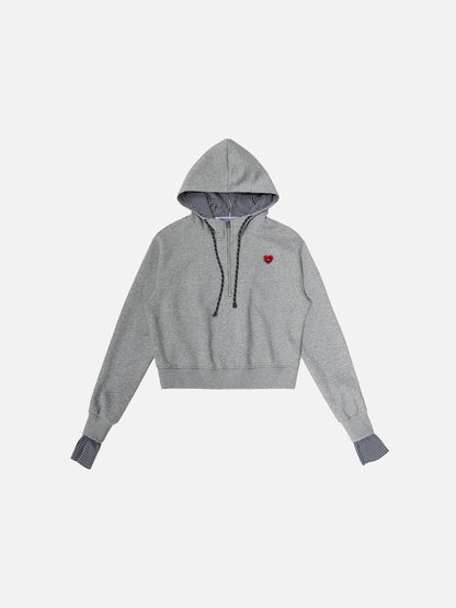Aelfric Eden Layered Half Zip Pullover Hoodie