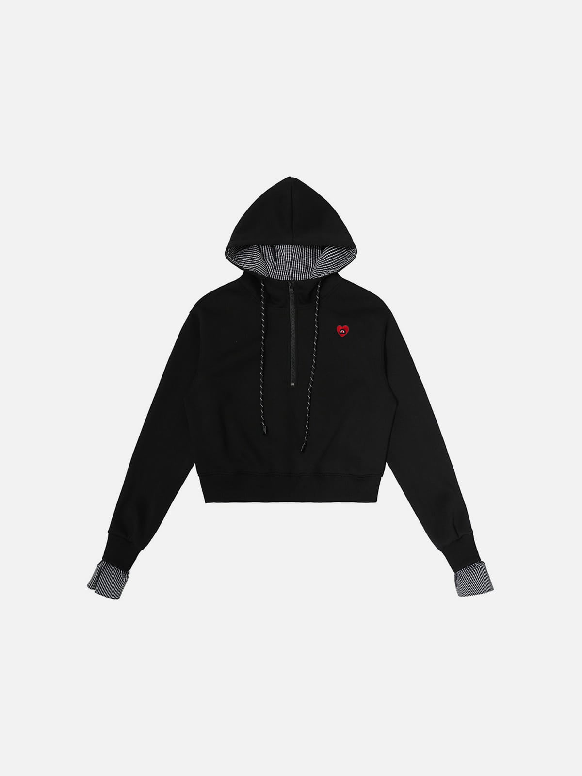 Aelfric Eden Layered Half Zip Pullover Hoodie