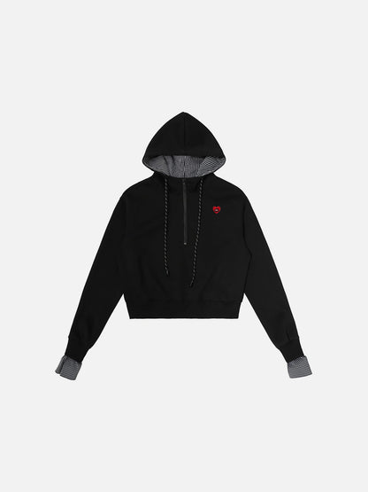 Aelfric Eden Layered Half Zip Pullover Hoodie