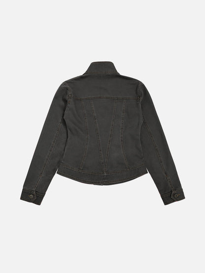 Aelfric Eden Stand Collar Denim Jacket