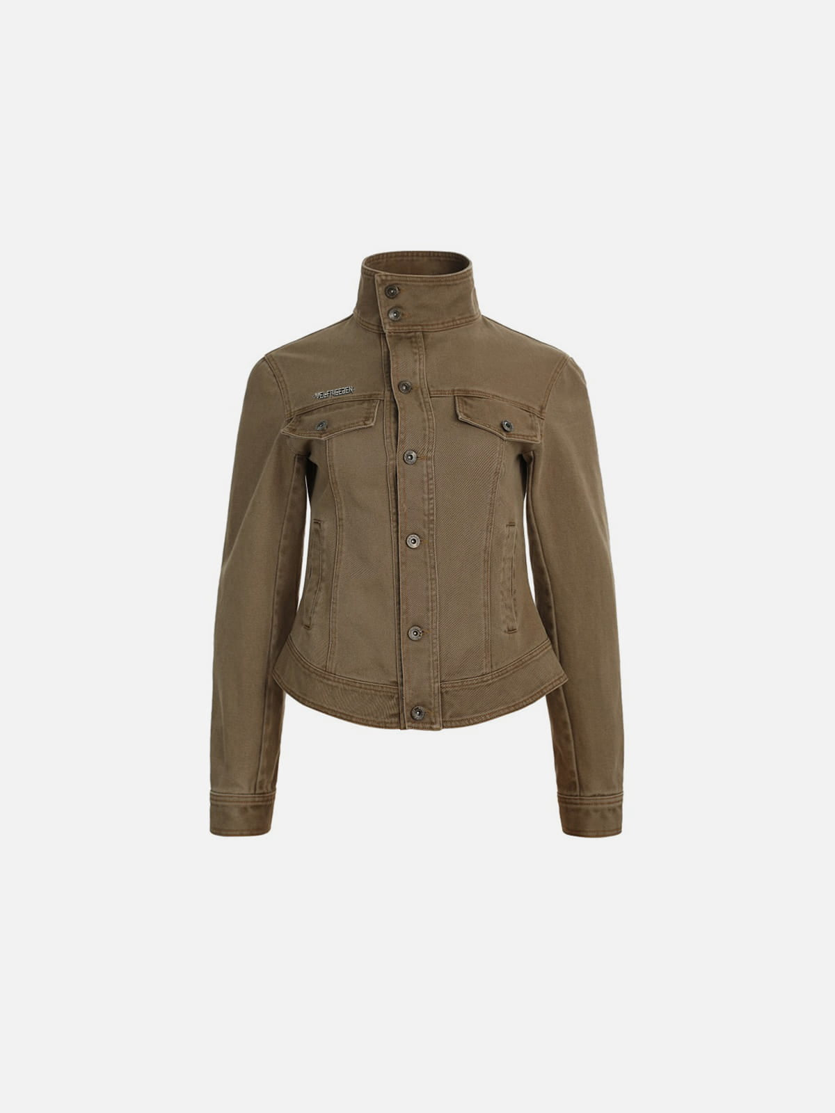 Aelfric Eden Stand Collar Denim Jacket