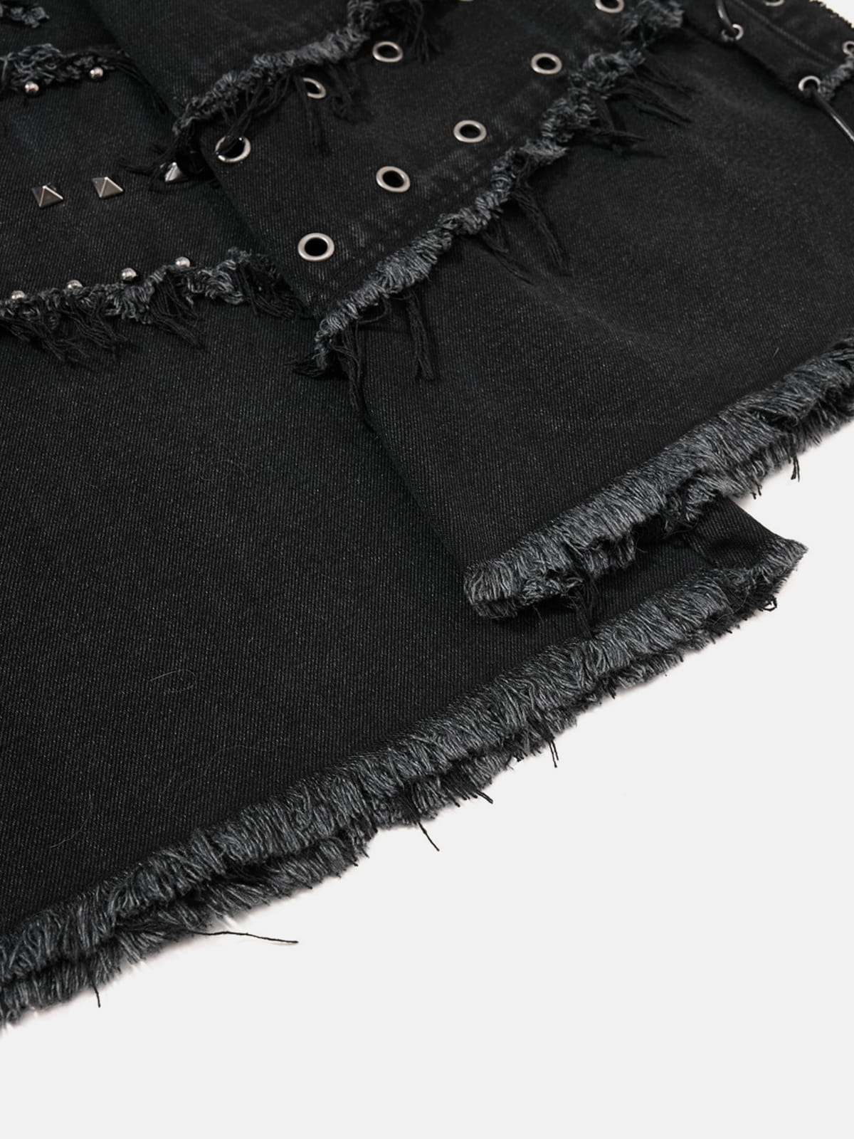 Aelfric Eden Studded Distressed Bootcut Jeans