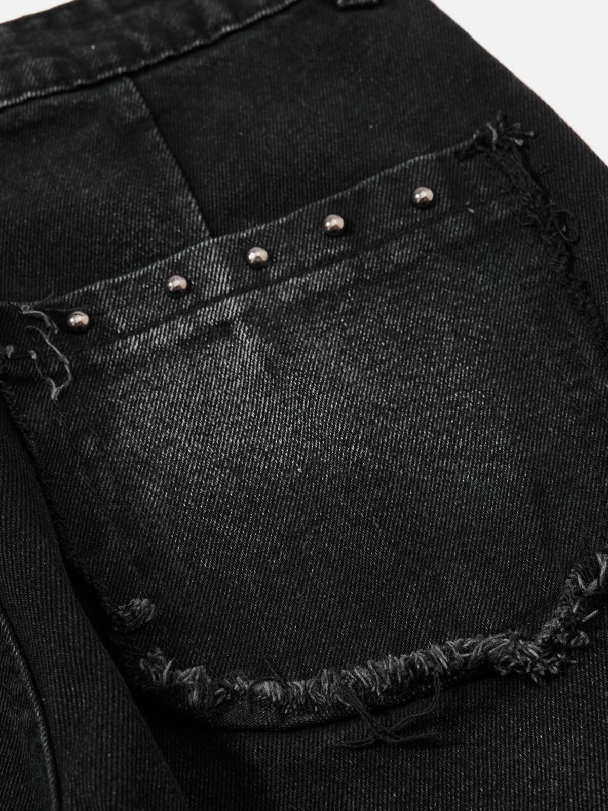 Aelfric Eden Studded Distressed Bootcut Jeans