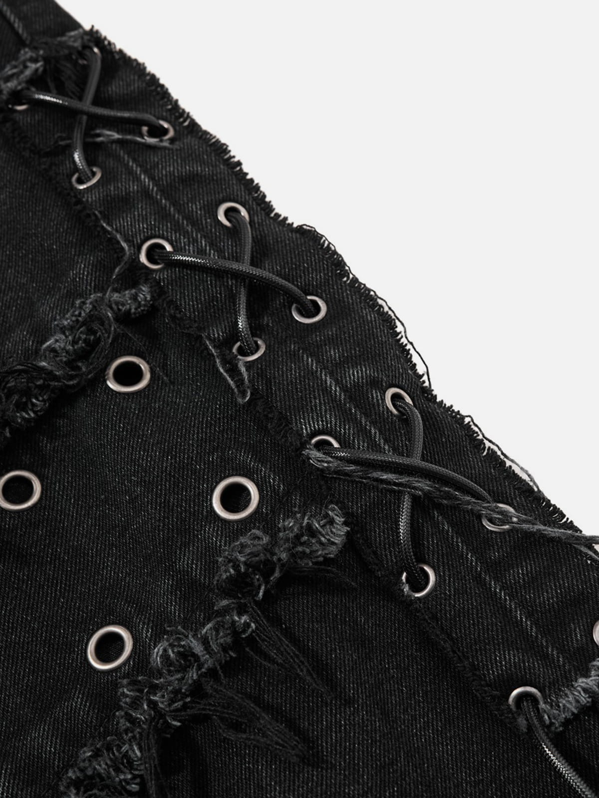 Aelfric Eden Studded Distressed Bootcut Jeans