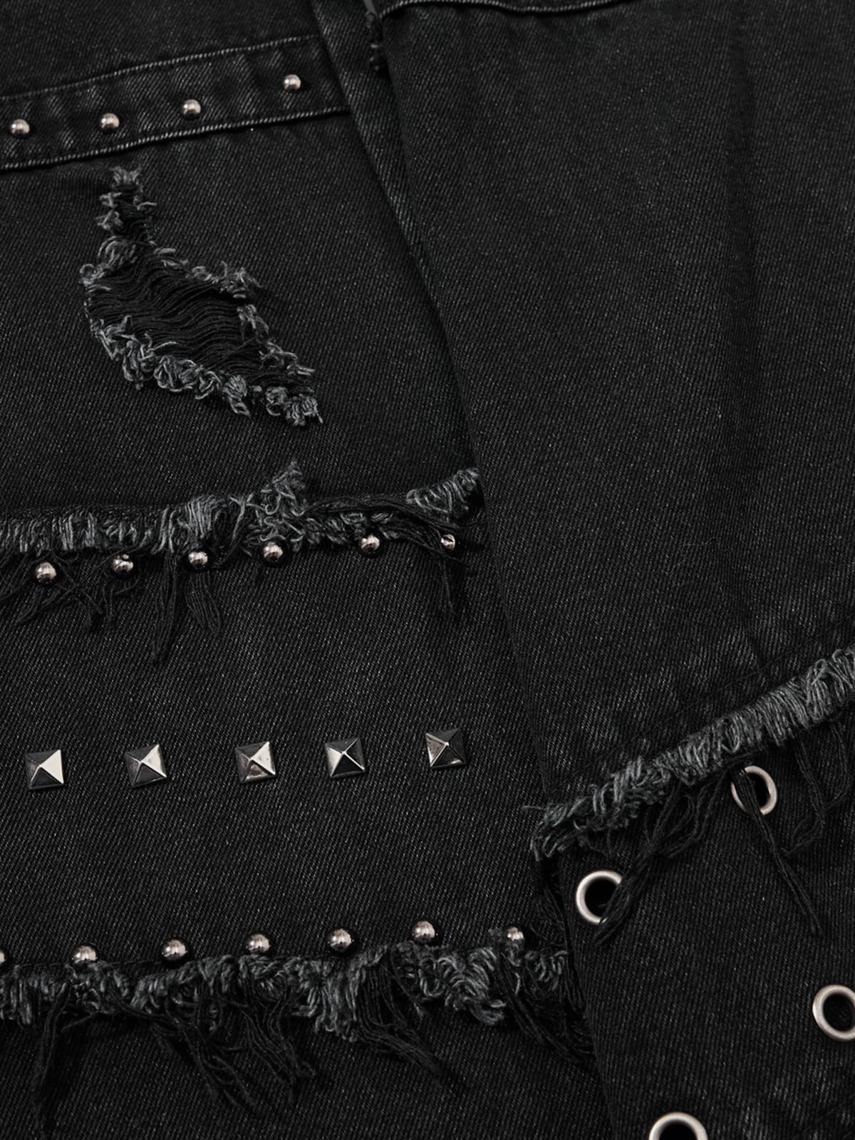 Aelfric Eden Studded Distressed Bootcut Jeans