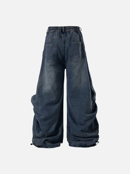 Aelfric Eden Detachable Plaid Layer Baggy Jeans